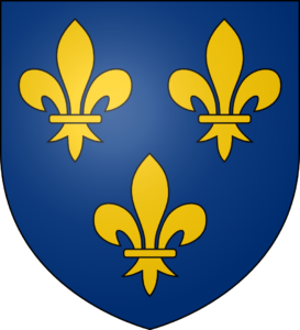 Armes pleines du duc d'Anjou, Louis XX, Roi de France. Armes et titre reconnus par le Tribunal de grande instance de Paris le 21 décembre 1988.
