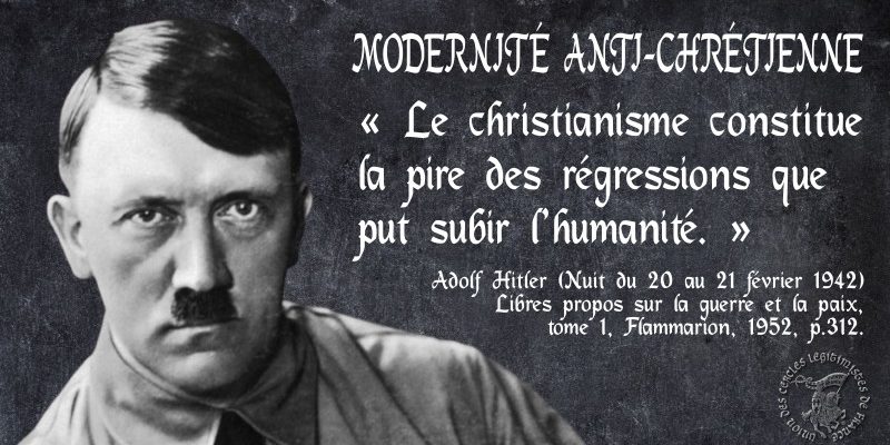 Libres propos de Hitler sur le christianisme