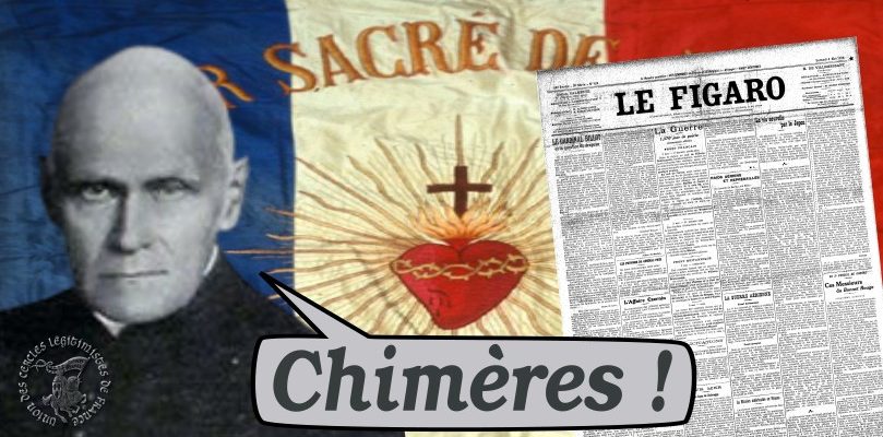 Drapeau tricolore frappé du Sacré-Cœur