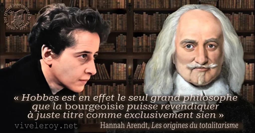 Thomas Hobbes, théoricien de la bourgeoisie moderniste, par Hannah Arendt