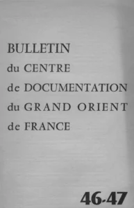 Bulletin du Grand Orient de France 1963 N°46-47