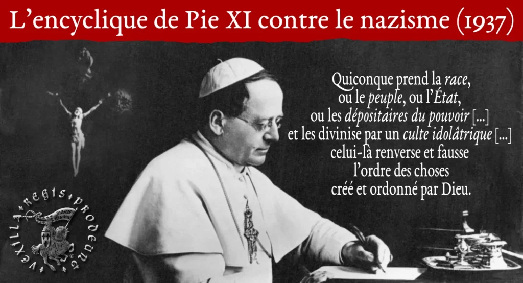 Mit Brennender Sorge ― l’encyclique de Pie XI contre le nazisme