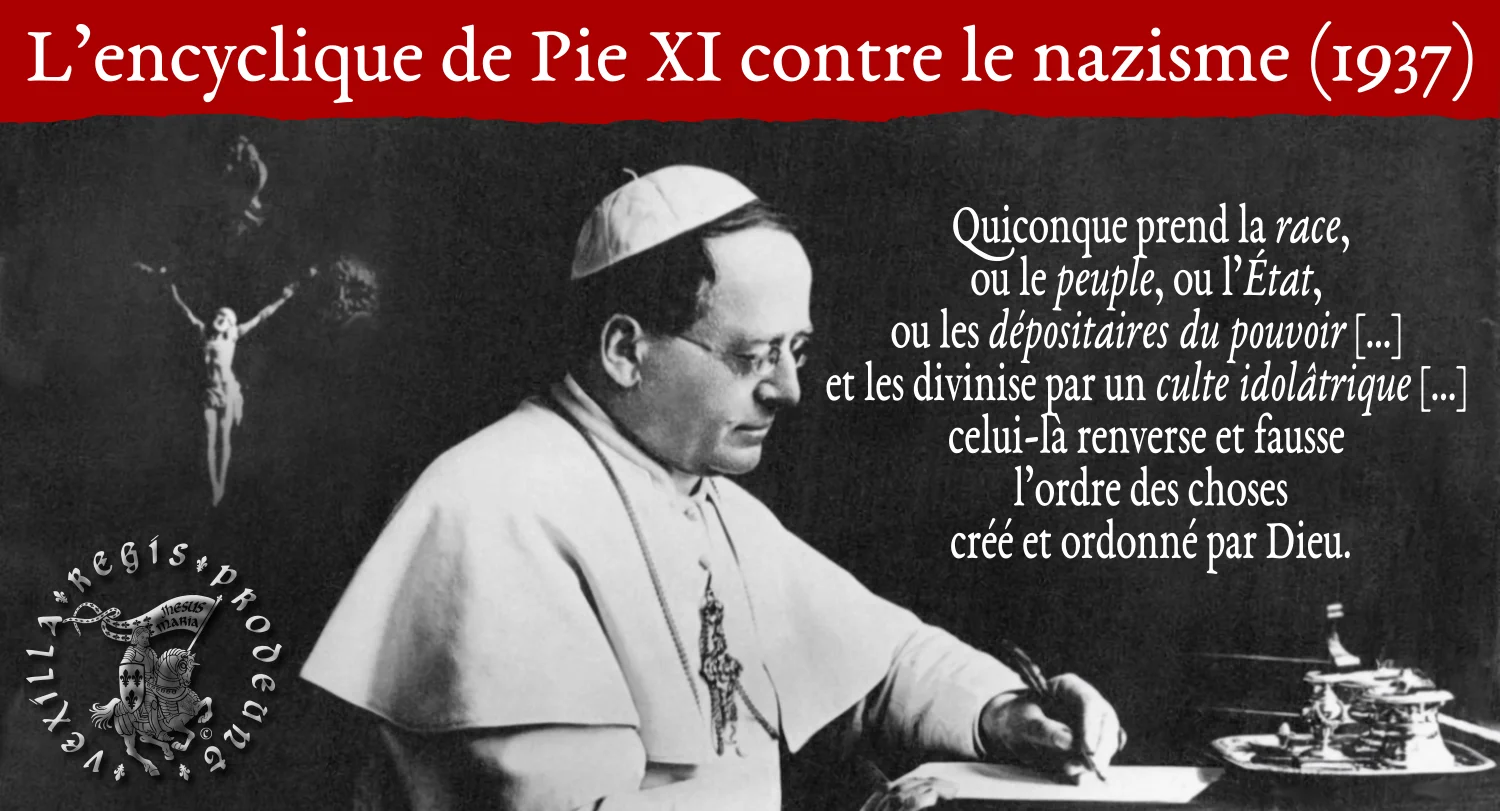 Mit Brennender Sorge ― l’encyclique de Pie XI contre le nazisme
